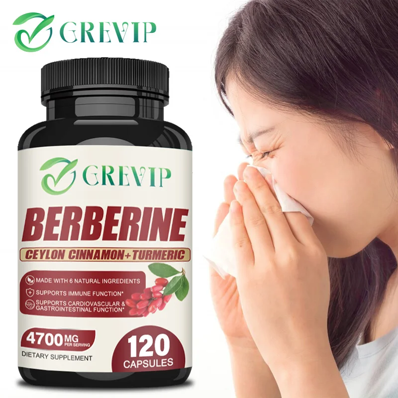 Berberine Capsules - Supports Immune System, Antioxidant,Balance Liver Health Digestion