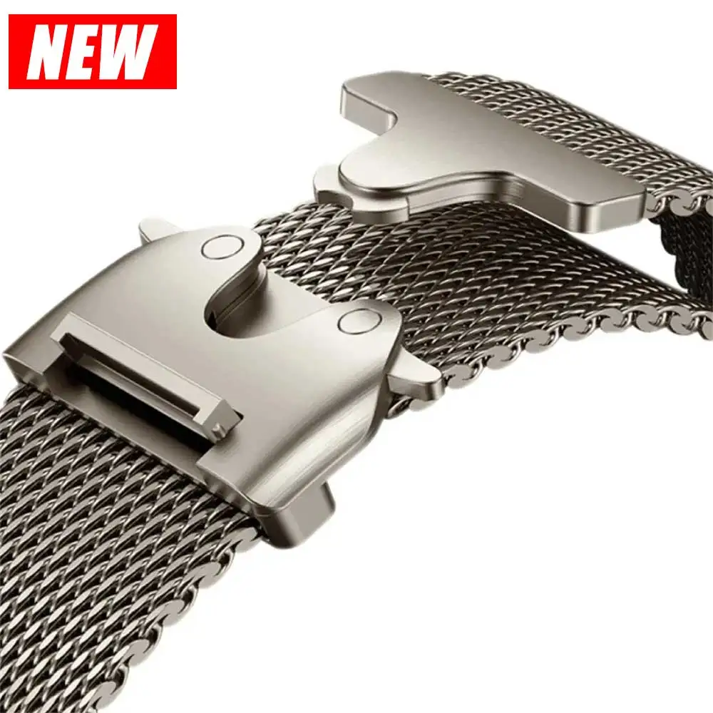 Titanium Offizielles 1:1 Armband für Apple Watch Ultra Band 49mm S10 46mm 42mm 45mm 44mm Milanaise-Armband iWatch 10 9 8 7 6 5 4 3 SE