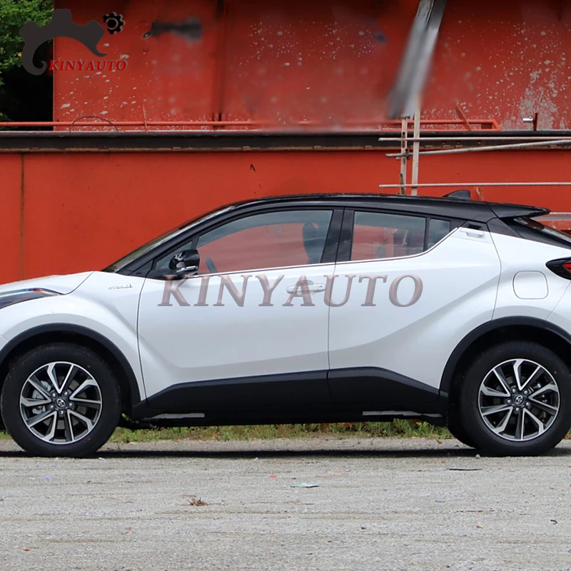 Imagen 5: Para Toyota C-HR IZOA 2018 19 20 21 22, burlete de goma cromado negro para ventana lateral, embellecedor de sellado, accesorios para coche