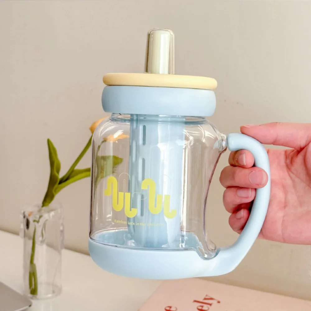 

Креативная соломенная чашка для воды, пластиковая герметичная портативная бутылка для напитков, милая мультяшная чашка для воды на открытом воздухе