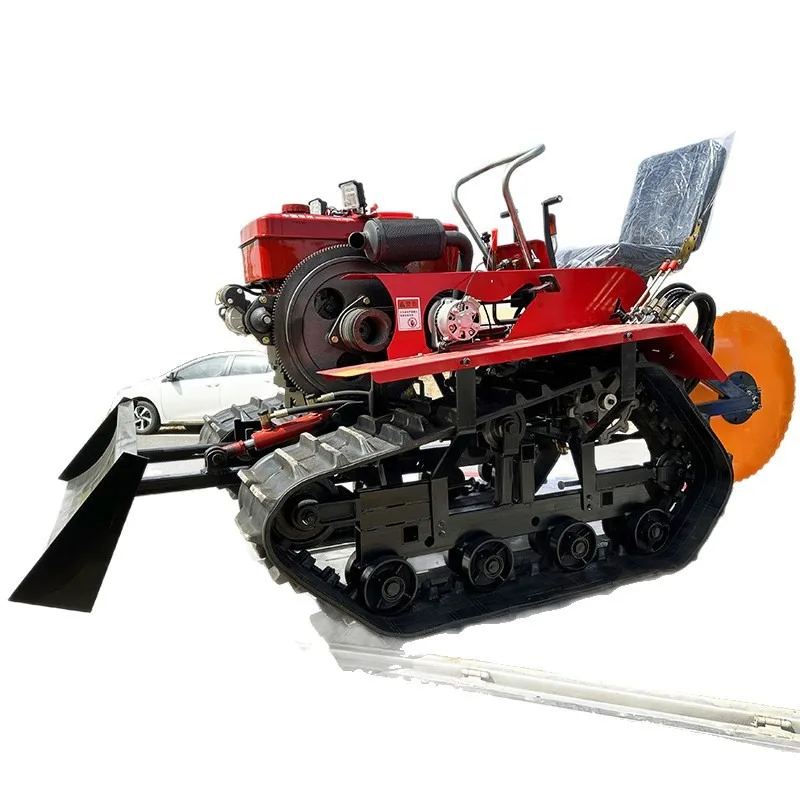Desert protection crawler lawn press, automatic lawn laying machine
