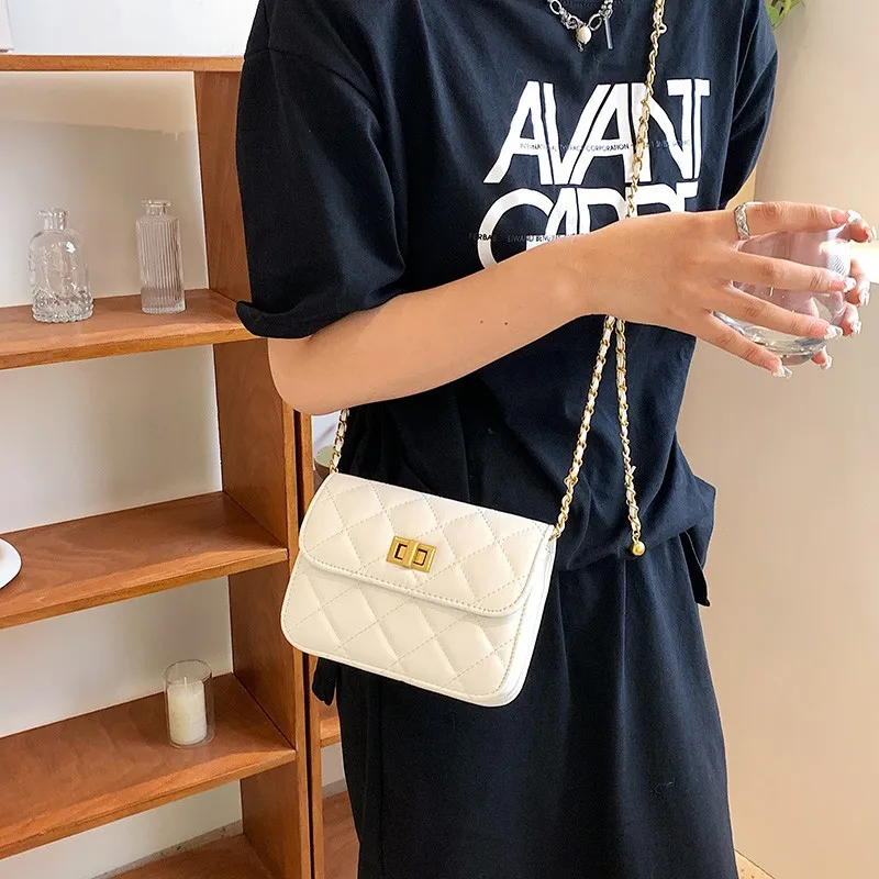 

Unique Design Korean Quilted Chain Bag - Women's High-End Texture Stylish Versatile Shoulder Bag
