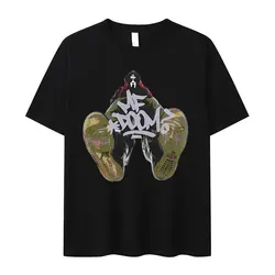 Rapper Mf Doom 2024 New T-shirt Madvillain Metal Face Graphic T-shirts Men Women Hip Hop Retro Oversized T Shirt Punk Streetwear