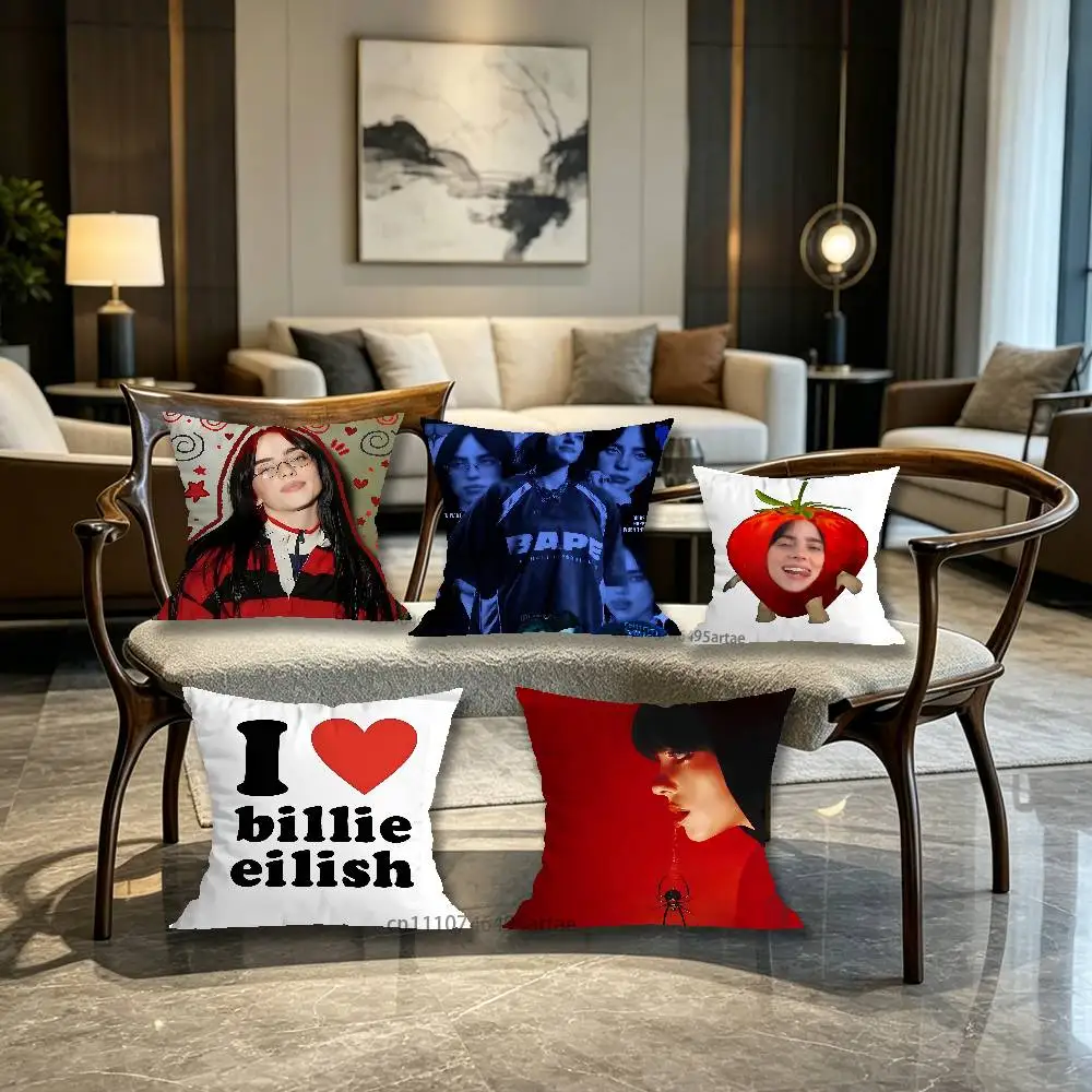 HIT ME HARD AND SOFT Billie Eilish Pillow for Sofa Seat Chair Decorative/Modern Home Decor Print Throw Cushion