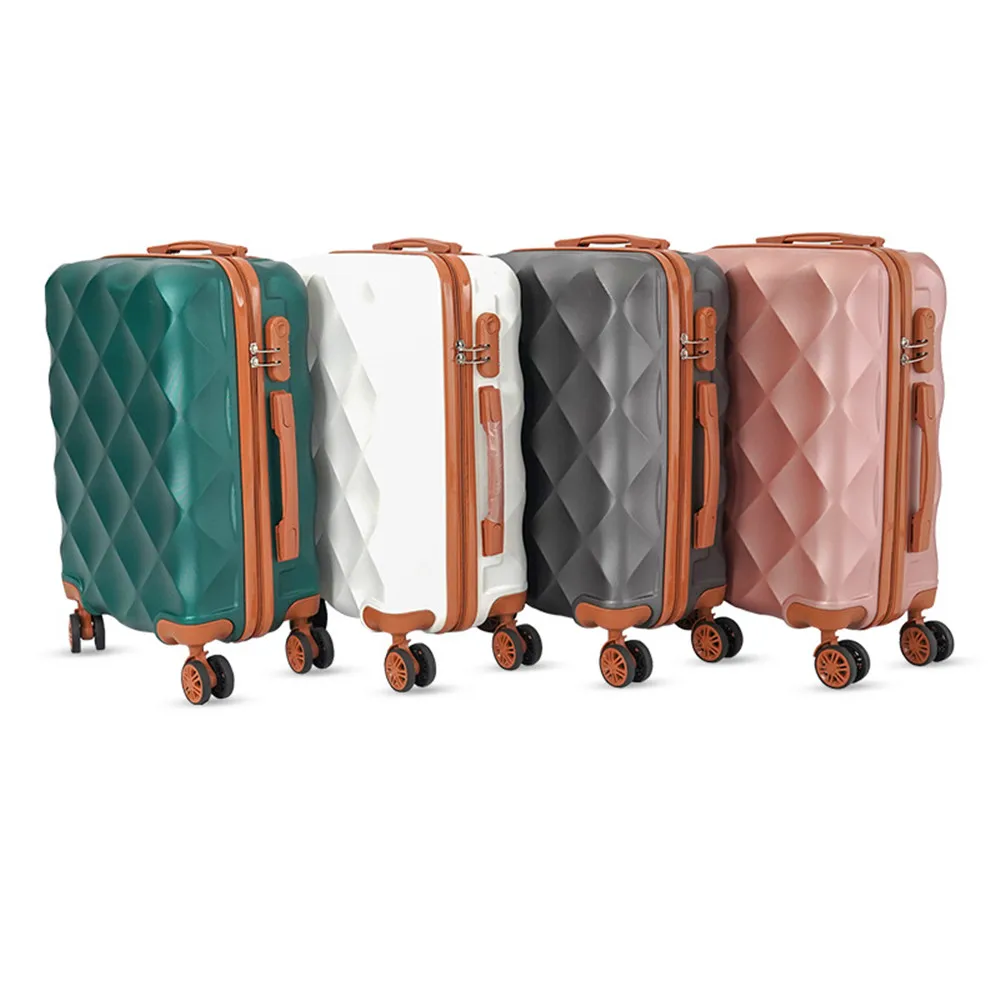 Trolley Case ABS Spinner Solid Color Suitcase 20inch Portable Small Trolley Case Boarding Suitcase Luggage Bag Light Travel Password Case