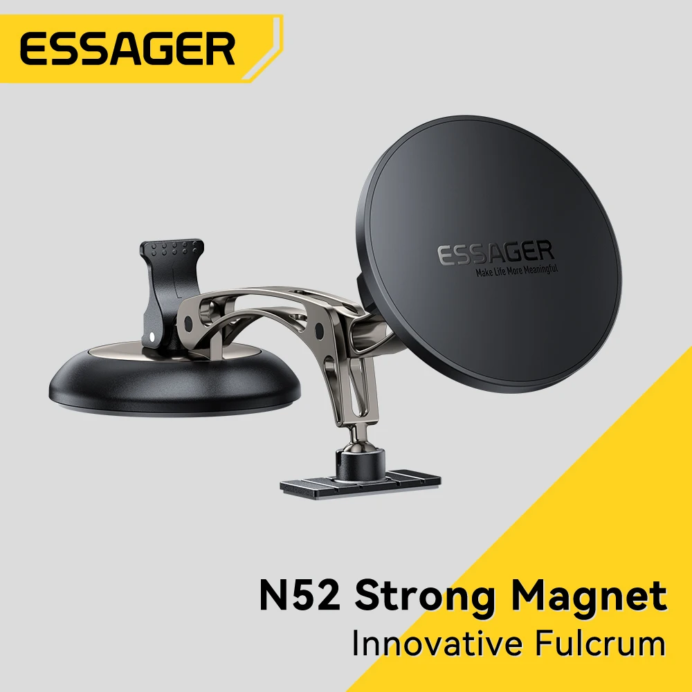 

Essager 15W Magnetic Car Mount Car Wireless Charger Stand Fast Charging Station Phone Holder Bracket For iPhone 17 16 15 Xiaomi