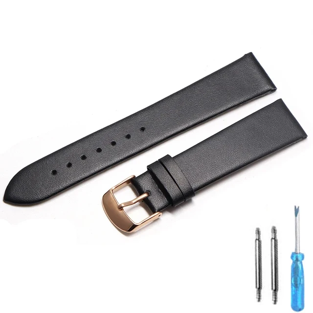 20mm watch band 18mm 20mm 22mm Leather strap thin smooth watch strap belt Suitable Suitable for smartwatches