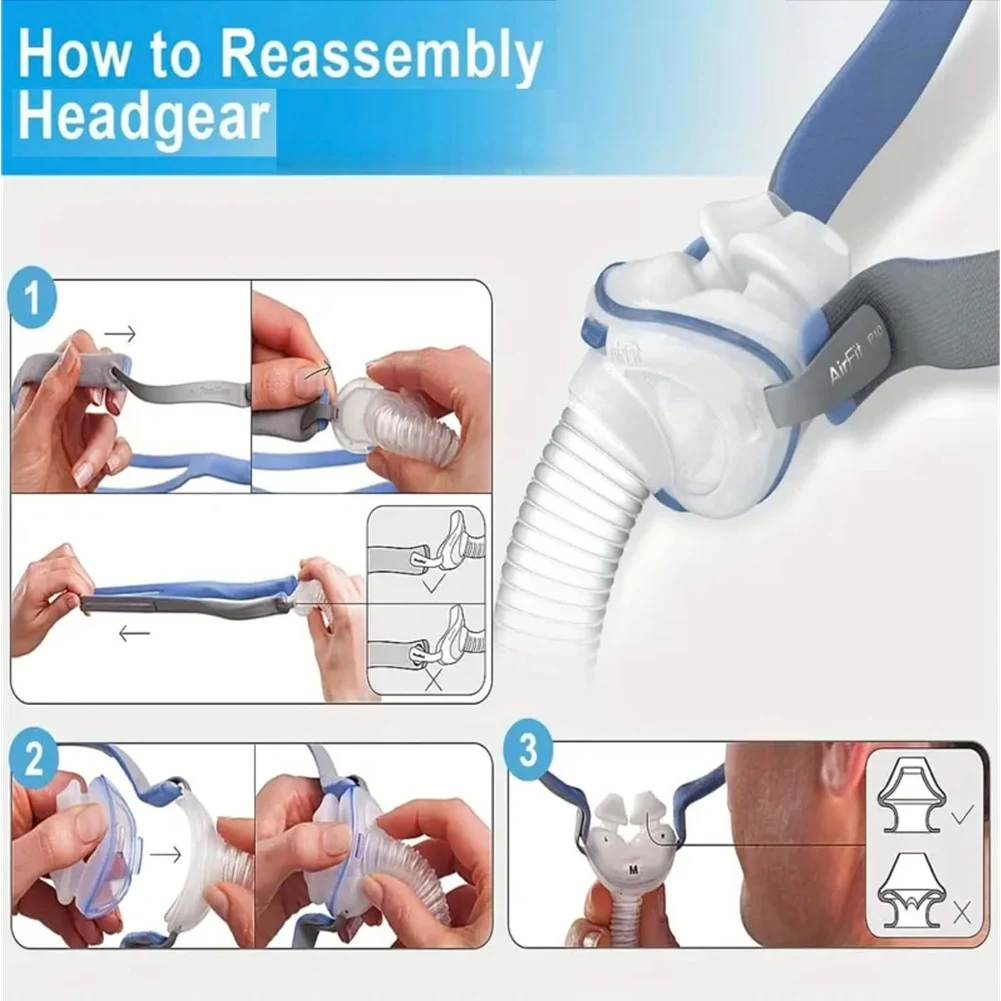 For Resmed Airfit P10 Replacement CPAP Mask Accessories-Nasal Pillow Cushion-For CPAP Patients - view 2