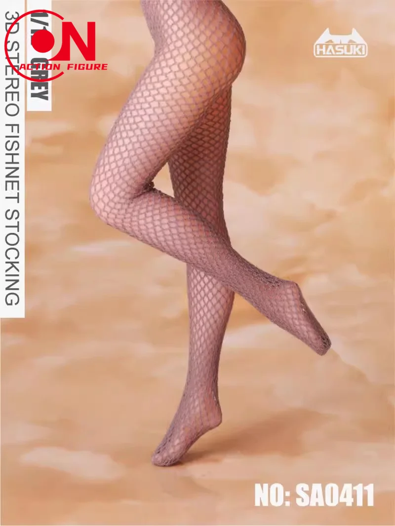 HASUKI SA04 1/12 ثلاثية الأبعاد جوارب شبكية سلس الجوارب الملابس والاكسسوارات نموذج صالح 6 ''أنثى الجندي عمل الشكل الجسم #5