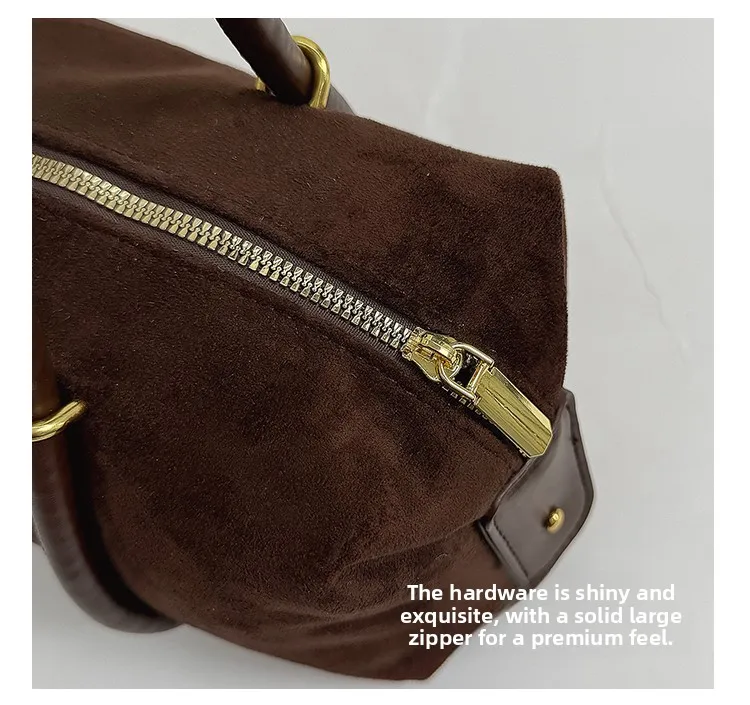 Bolso de Hombro Retro Estilo Francés para Mujer, Nuevo Modelo 2026, Ligero, de Lujo, Pequeño, de Alta Gama, Tipo Bowling