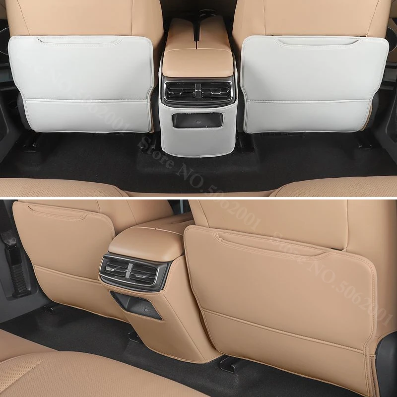 For Arcfox Alpha T5 2023-2025 2026 Car Anti-kick Pad Seat Back Organizer Storage Pads Leather Anti Scratch Protector Accessories