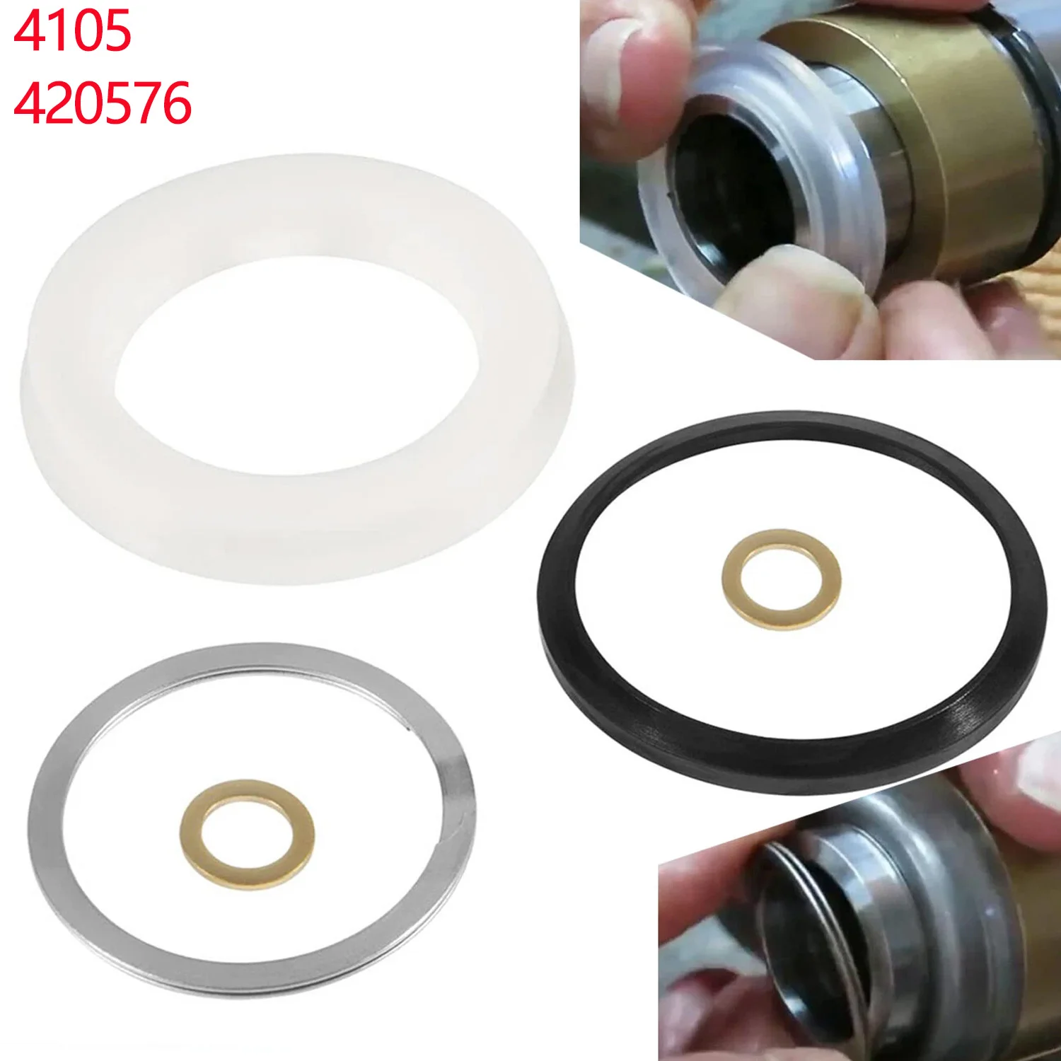 

Power Team Hydraulic Ram Seal Kit Cylinder Seal Kit Fit for OTC 10 Ton Cylinder (Power Team/SPX) 4105 420576 Seal