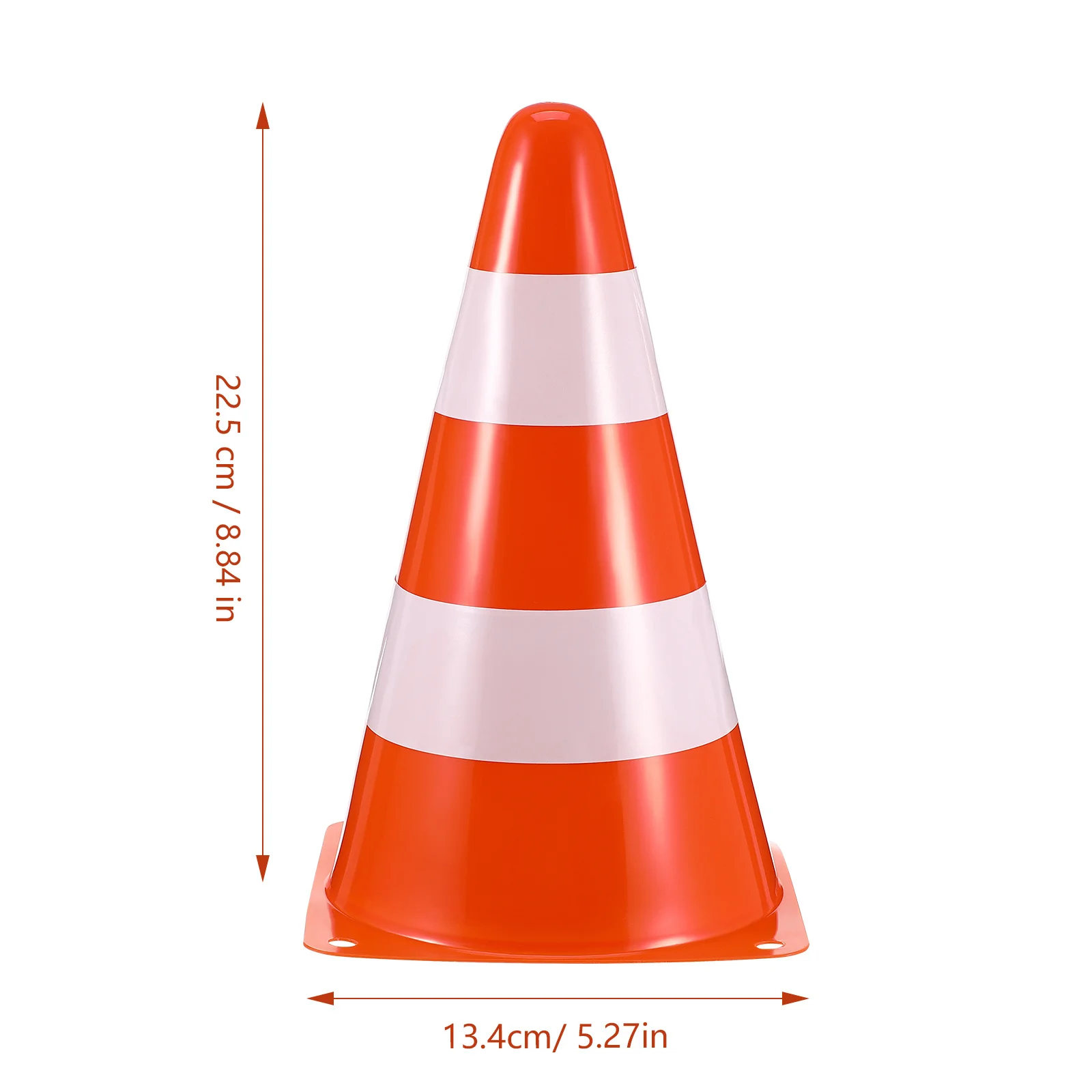 6Pcs Road Safety Cones Stackable Plastic Traffic Barrier Parking Construction Warning Cones Traffic Barrier Plastic Cone