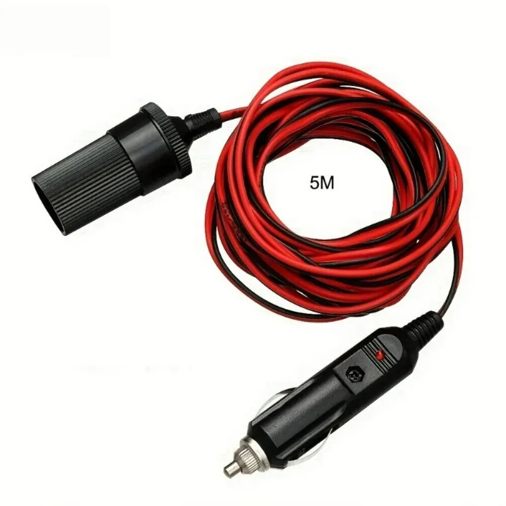 Image of 12V Auto-Zigarettenanzünder-Verlängerungskabel, 2M/5M Strombuchsenadapter, Auto-Elektronik-Verlängerungskabel