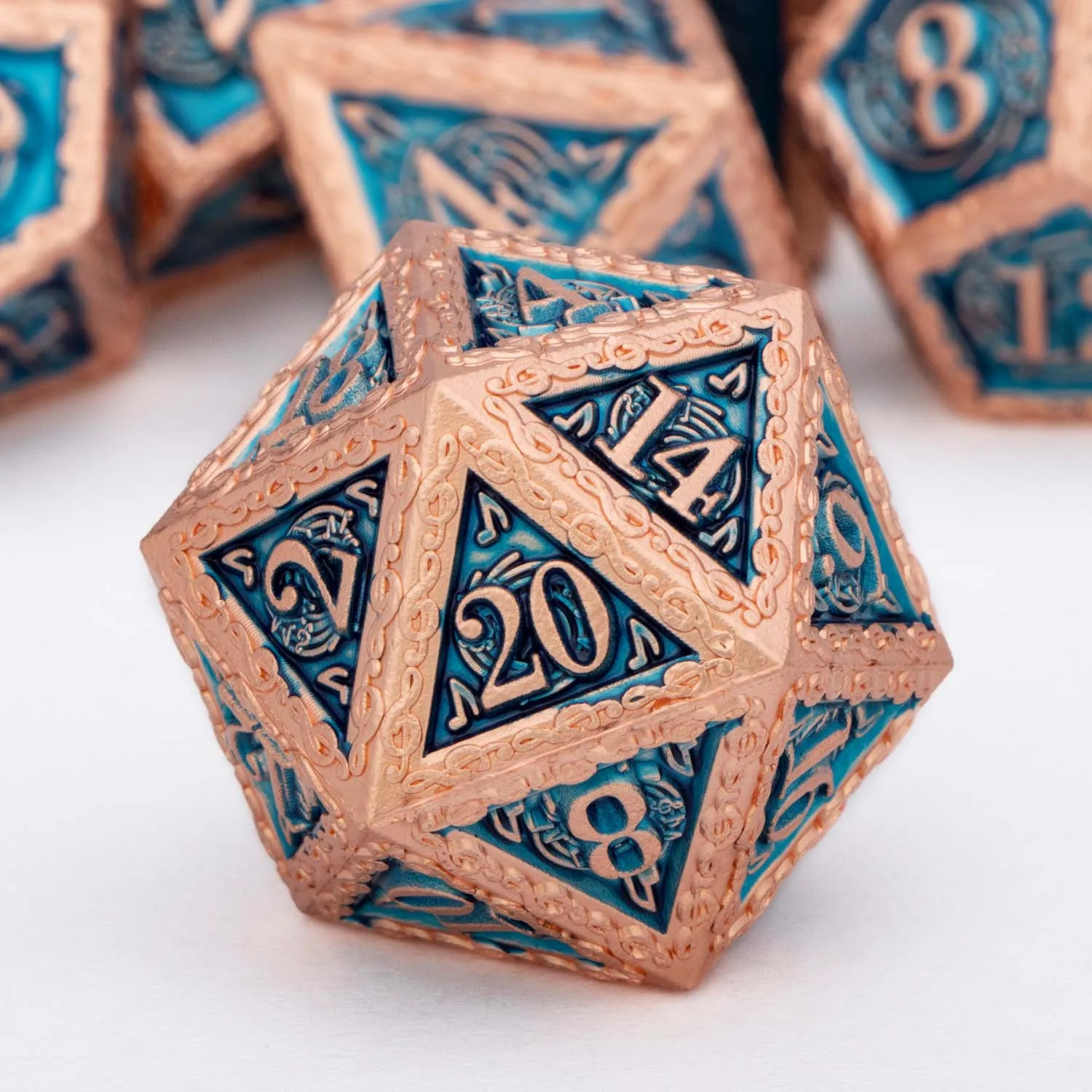 DND Metal Dice Set Music D&D Dice Dungeon and Dragon Role Playing Games Polyhedral Dice RPG D and D Dice D20 D12 D10 D8 D6 D4