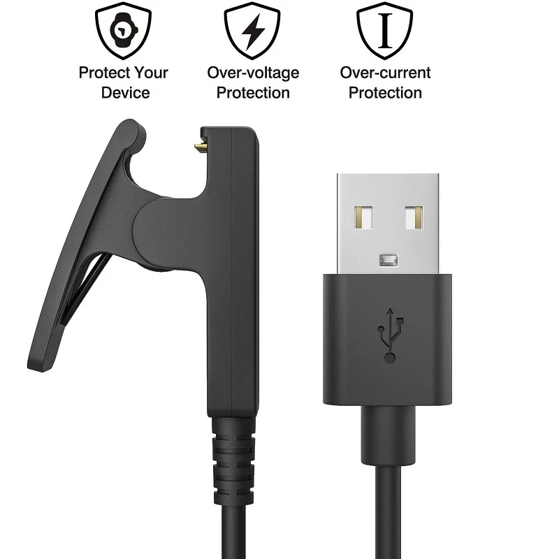 Charger Cable for Garmin Forerunner 35 735XT 235 645 Music Vivomove HR Approach S20 Lily Smart Watch USB Charging Dock Clip