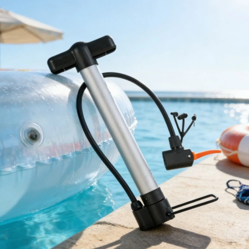 

1pcs Manual Portable Inflatable Pump Basketball Football Bicycle Motorcycle Universal High-pressure Air Pump Household Air Pump