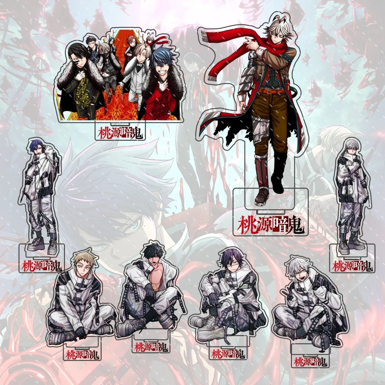 Anime Tougen Anki 15 cm figura acrílica con soporte acción modelo de pie decoración de escritorio regalo coleccionable