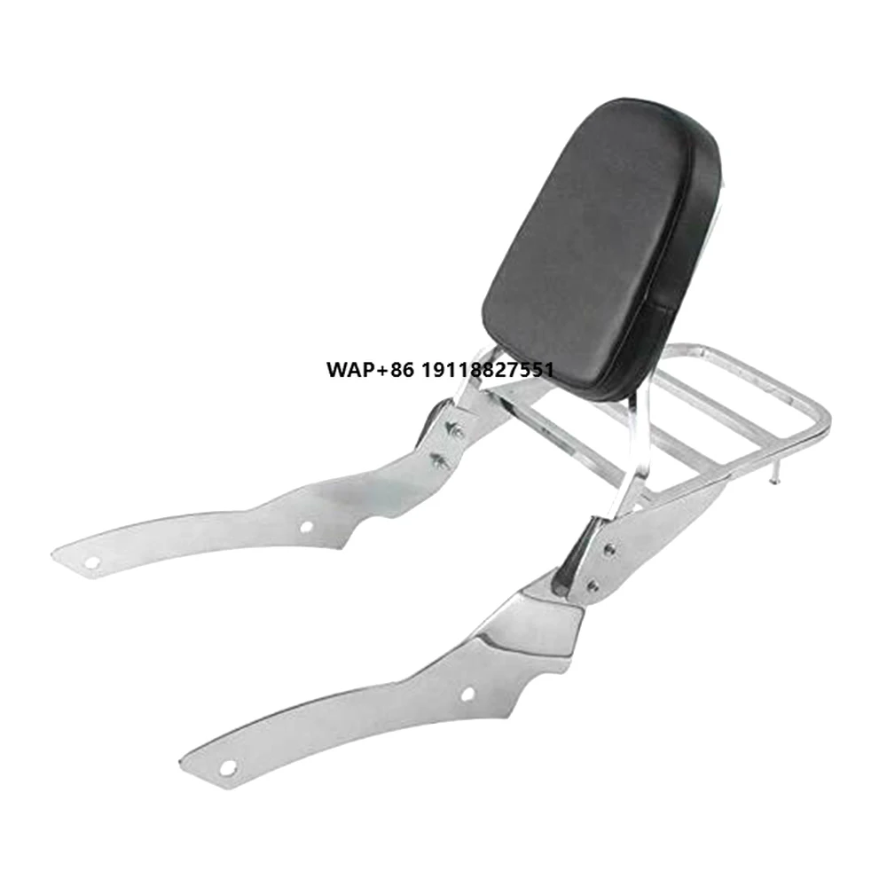 Ex Factory Price Quality NEW Sissy Bar & Backrest + Luggage Rack for  V Star 650 Dragstar 400 1998-up