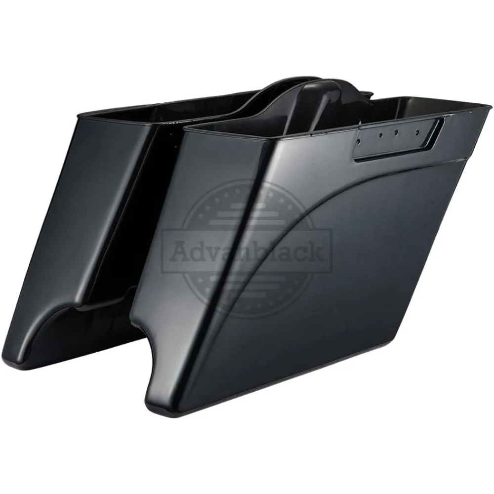 

Stretched Saddlebags, Black Pearl, 4.5 inch Extended Hard Saddlebag Bottoms Fit for 1994-2013 Harley Touring Road King, Street