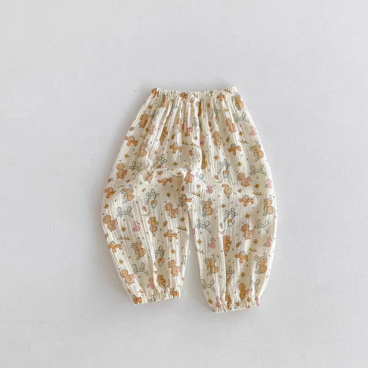 Toddler Thin Pants Korean Style Essential Kids Anti Mosquito Pants Soft Cotton Gauze For Summer Weather Popular Children Bottoms