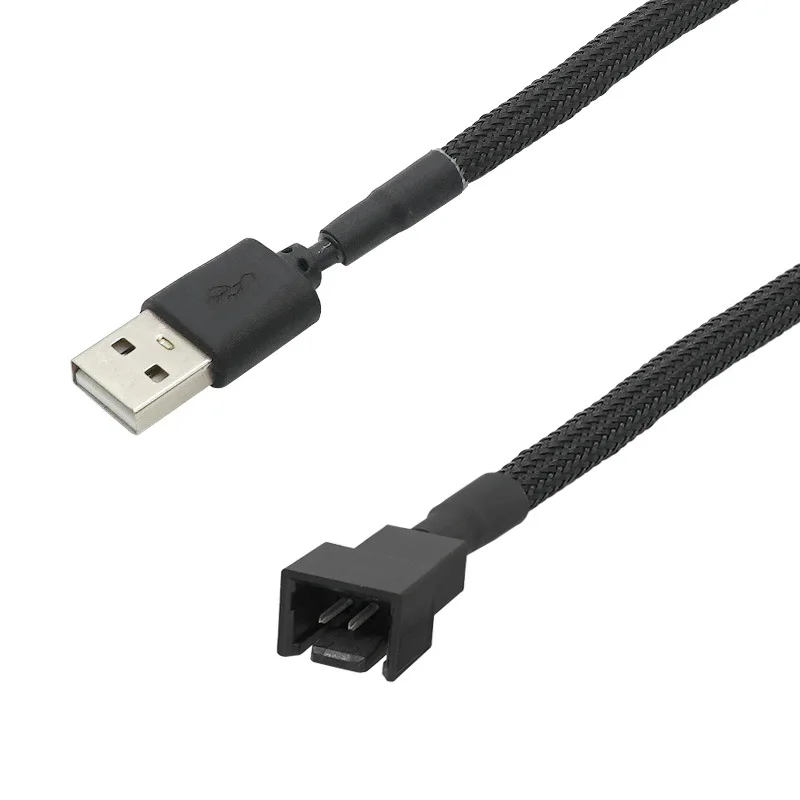 5V USB to 3 PIN Convert Adapter CPU Fan Connect Cable Computer PC Case CPU Power Supply Extend Line 30cm with Switch Wire