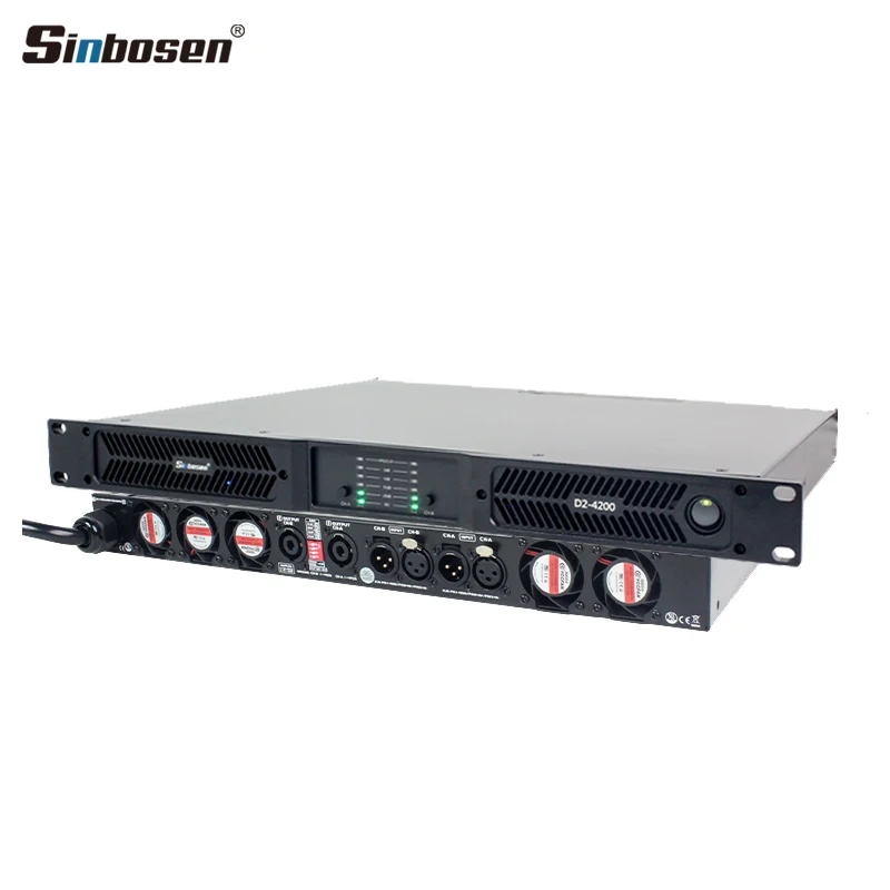 

Sinbosen D2-4200: 2-канальный цифровой усилитель 4200–8500 Вт, стабильный 2 Ом, подходит для высокопроизводительного аудио