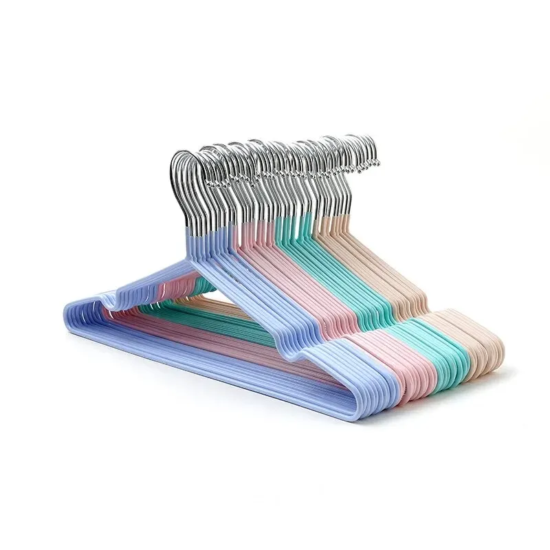 10PCS Non-slip Dip Plastic Clothes Hanger Dormitory Clothes Drying Adult Clothes Drying Rack Household Thick Clothes Support image 6