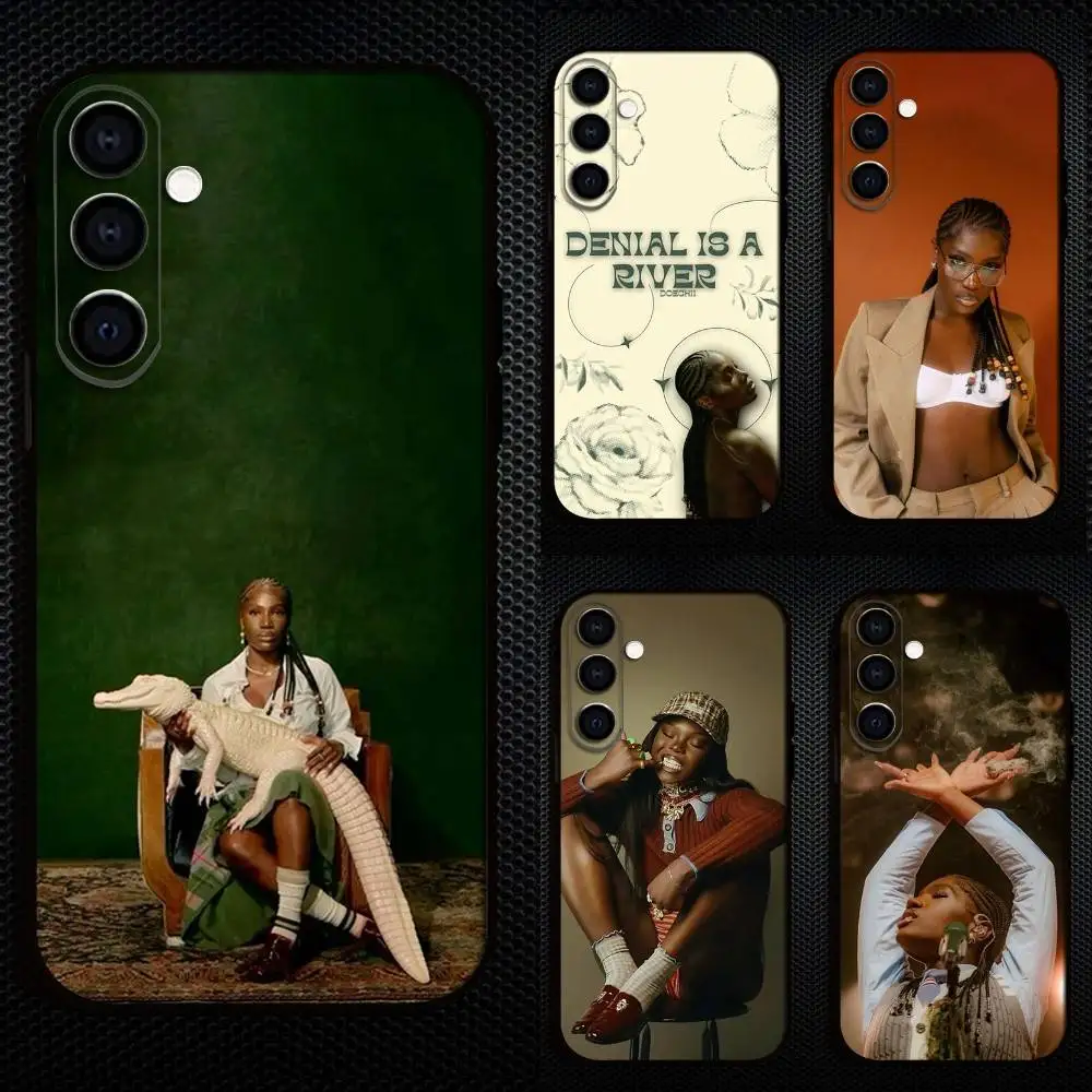 

D-Doechii D-DENIAL IS A RIVER Phone Case For Samsung Galaxy A73,A72,A71,A70,A53,A52,A51,Others Soft Black Cover