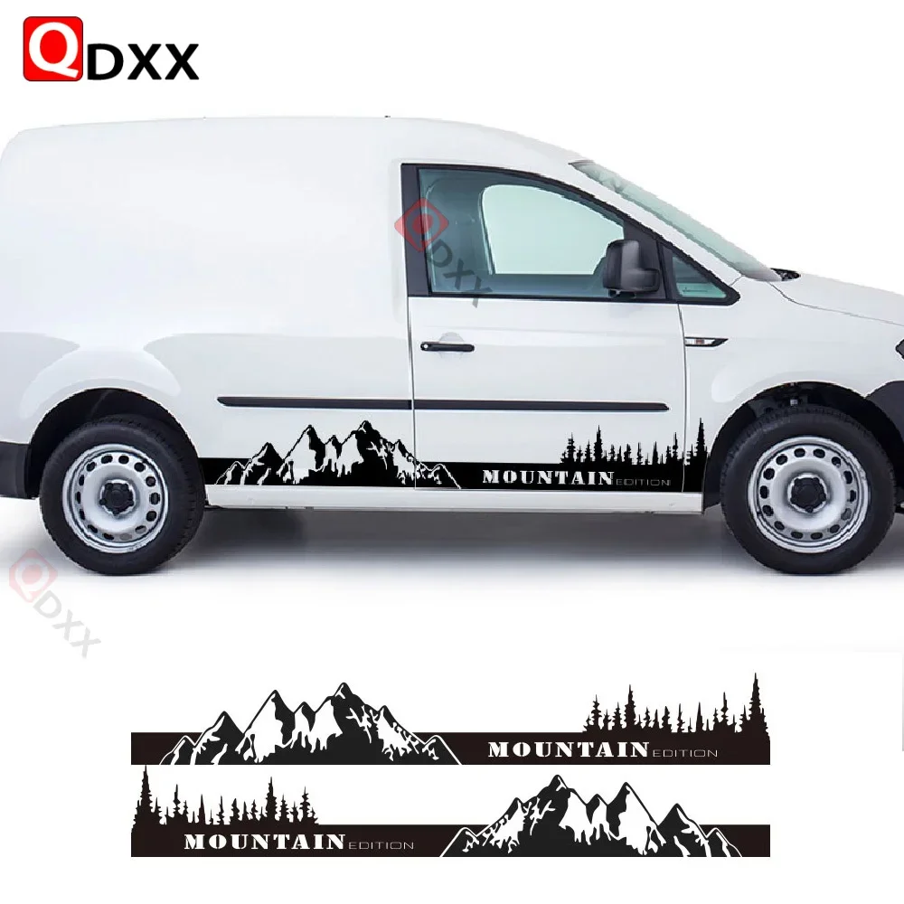 Pegatinas para puerta de coche, accesorios de personalización, gráficos de vinilo, para Volkswagen VW Caddy MK1 MK2 MK3 2 3 4 Maxi Kombi Camper Van, 2 uds.