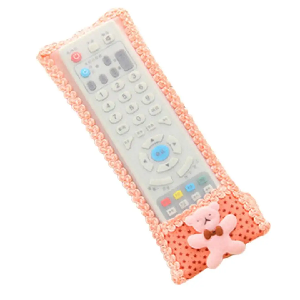 TV Remote Controller Case Home Controllers Protective Cases Dustproof Cover Decorating Accessories beige yellow L(24x8cm)