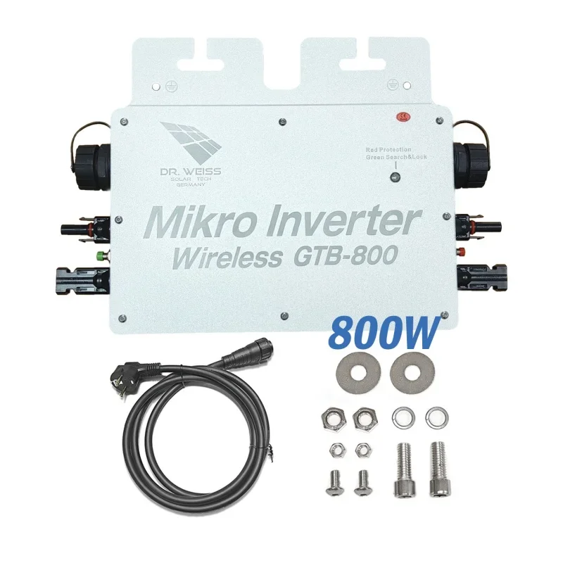 800W IP65 MPPT Solar Micro Inverter WIFI Grid Tie for Balcony Roof Power Generation Systems Hot Sale Single Inverter