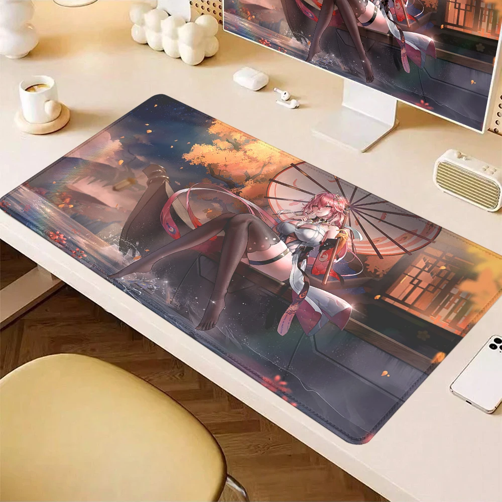 wuthering Wave Changli High definition print Table mats Mechanical Keyboard XXL Locking Edges Large games accessories Mouse pad