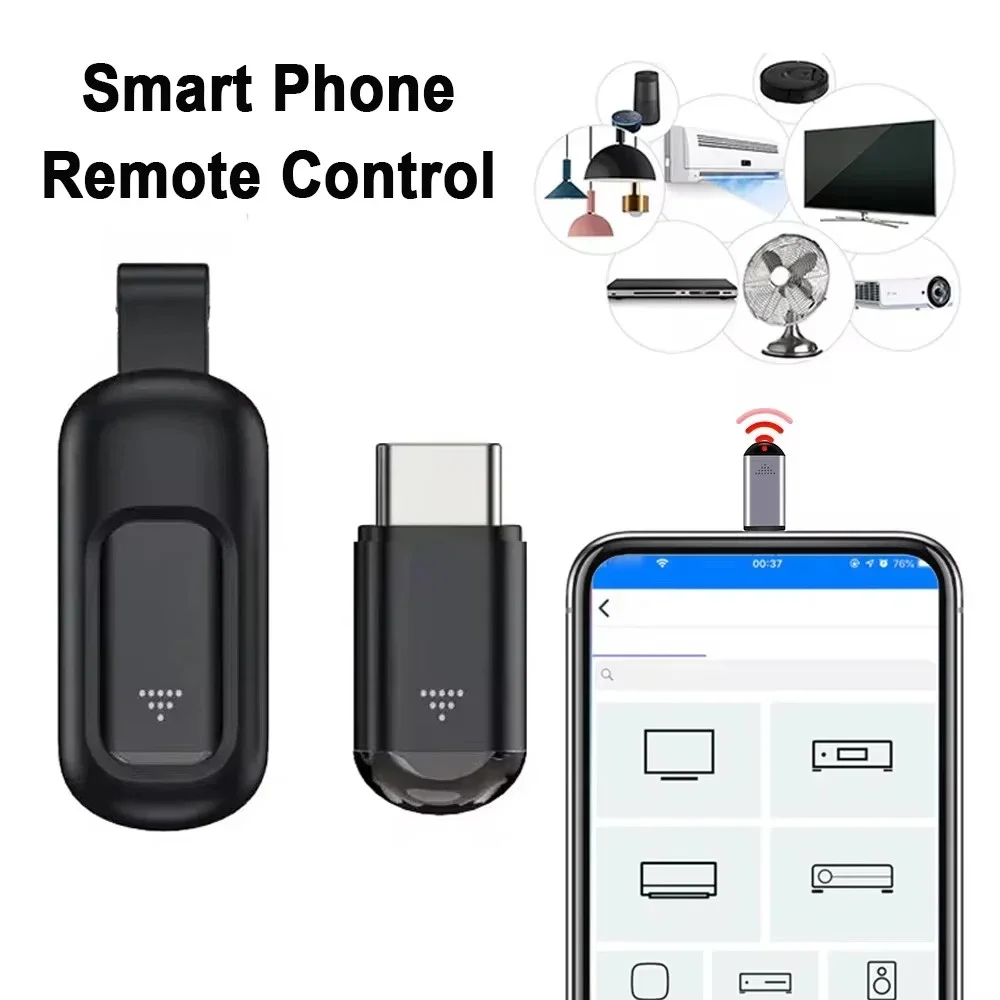 Smart Phone Remote Control Type-C Smart IR Phone APP Adapter Wireless Infrared Transmitter For TV Box Air Conditioner