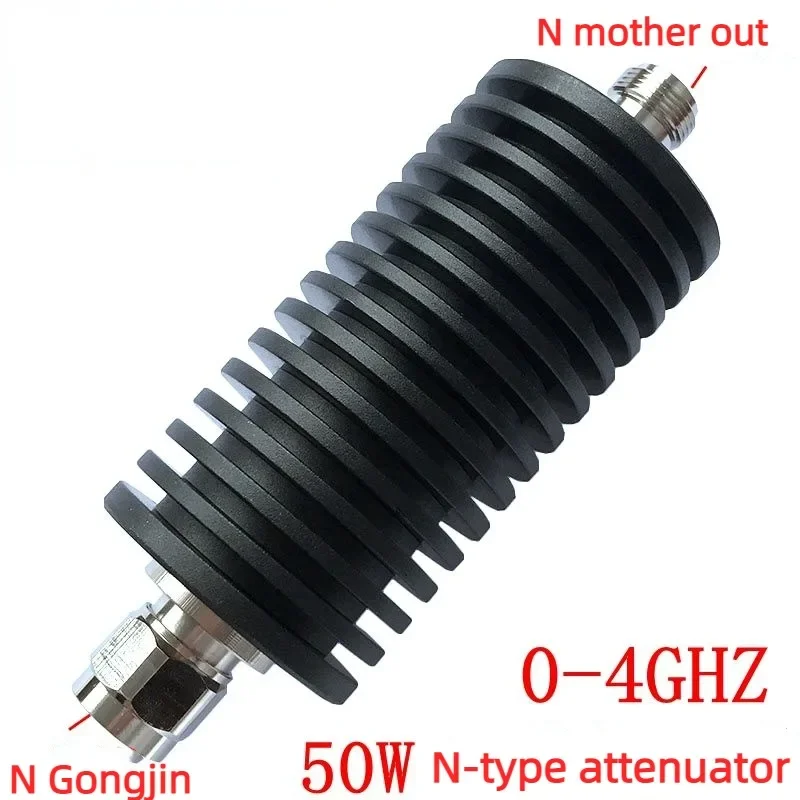 

Extended Version N-type 50W Attenuator, Coaxial Fixed, 0-4GHZ 50 Ohm