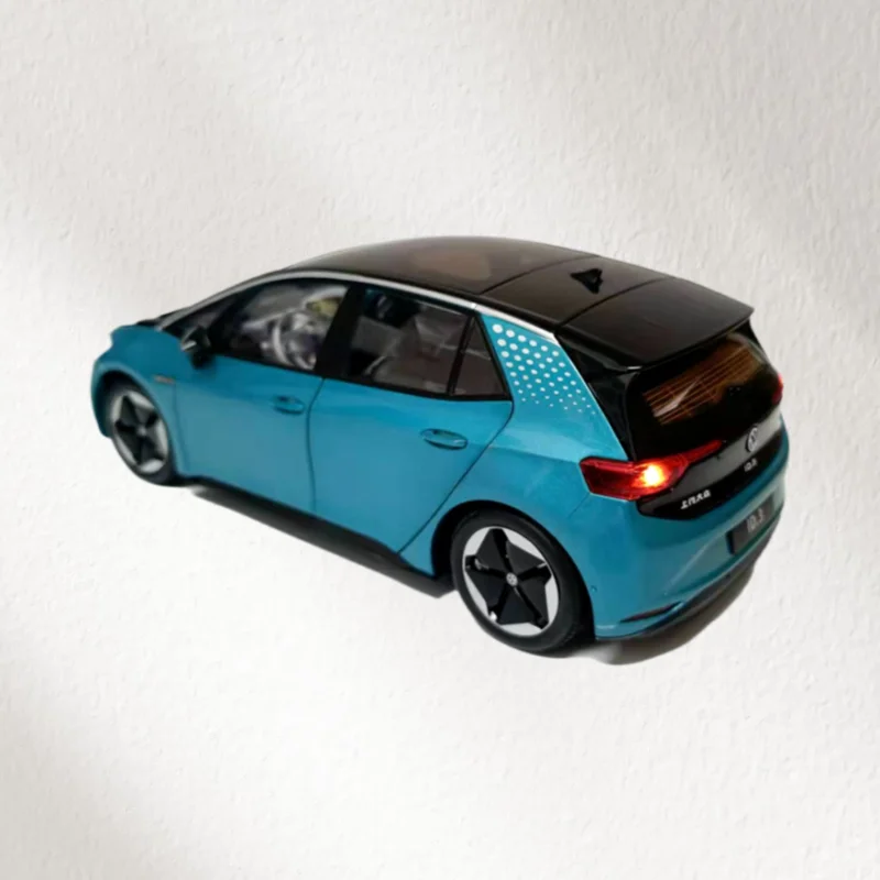 Diecast 1/18 Bilancia SAIC Volkswagen Modello In Lega di Auto SAIC Volkswagen ID3 Gioca Veicoli Giocattoli per I Ragazzi Regalo Scatola Originale