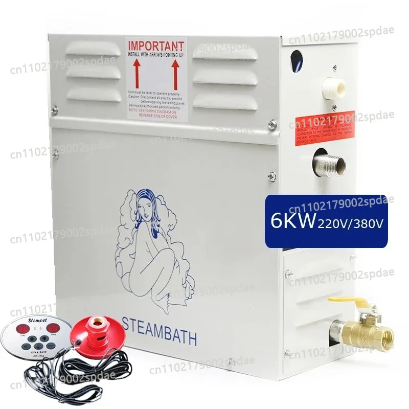 6KW Steam Generator 220V-240V Home Steam Machine Sauna Bath SPA Steam Shower with Digital Controller