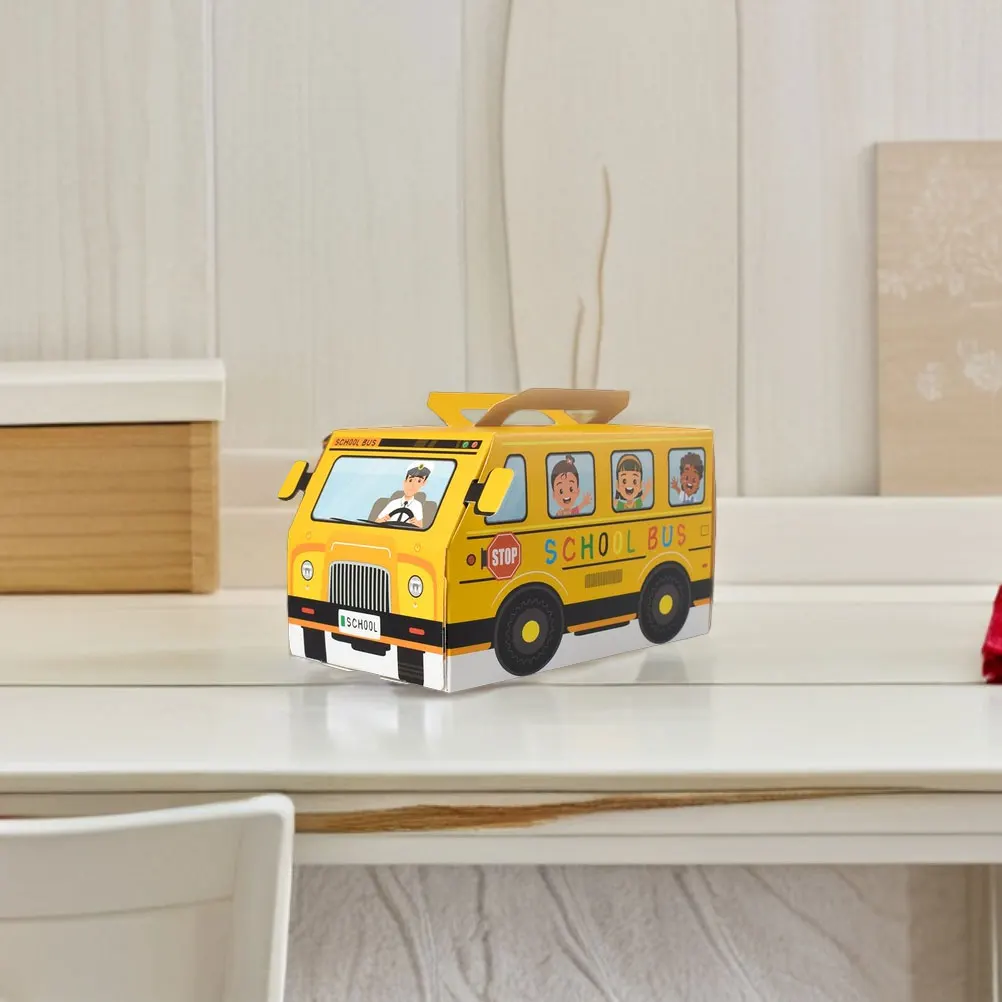 

10 Pcs Back to School Season Candy Box Classroom Bus Decorations Treat Boxes Gift