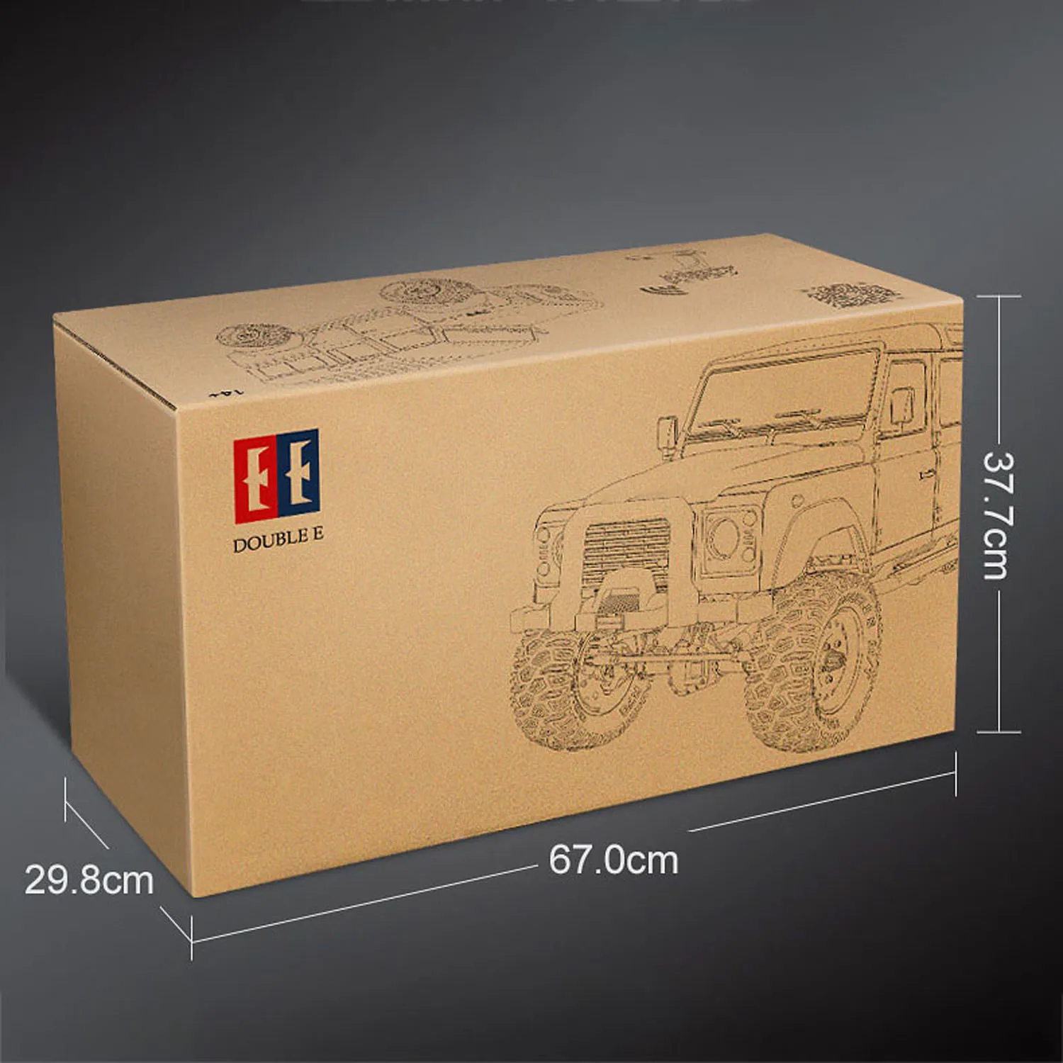 1/8 4x4 RC Crawler Cars Double E D110 2-speed Transmission RTR Remote Control Painted Assembled Off-road Vehicles TH23141