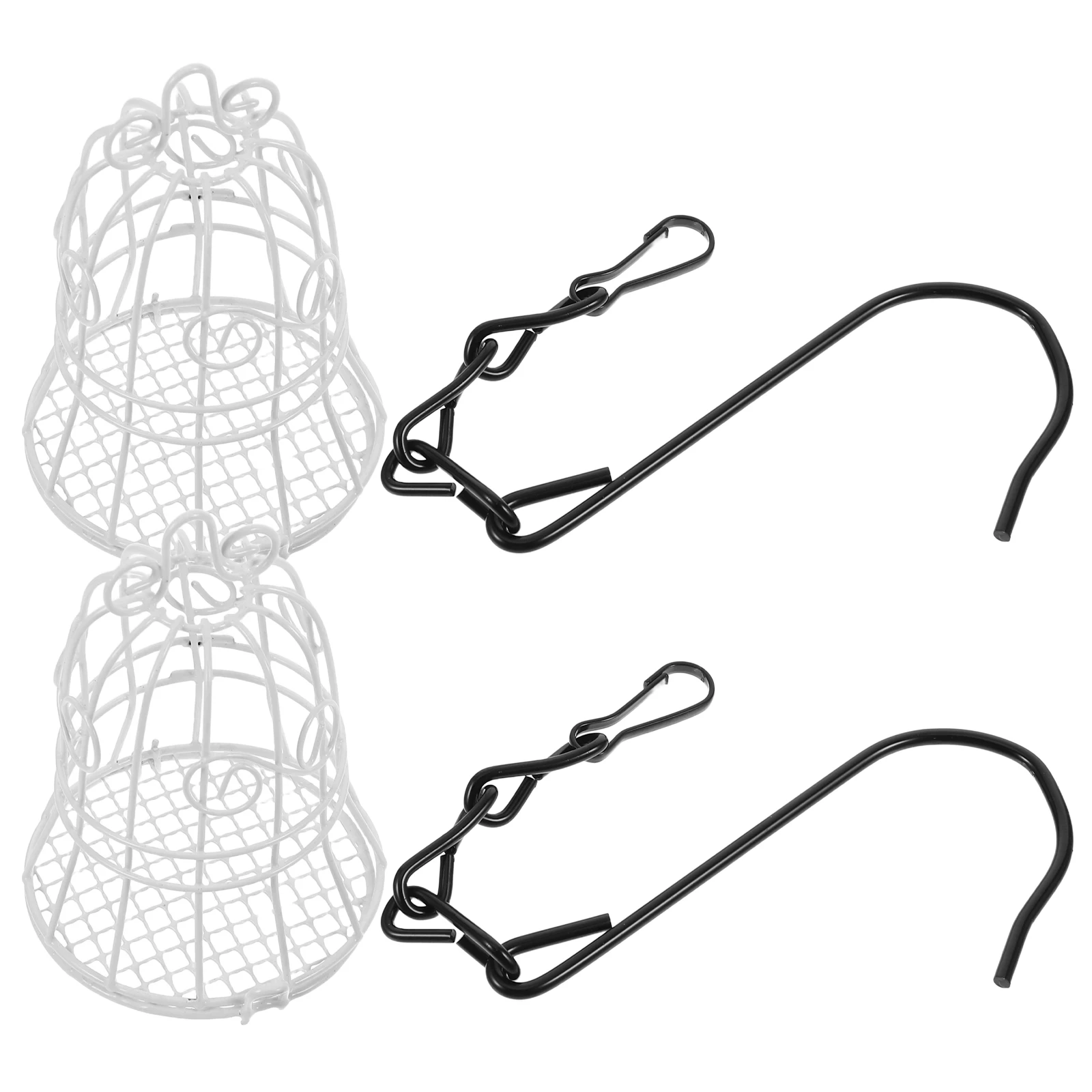 

2pcs For Outdoor Squirrel-Proof Metal Hanging Wild Hummingbird Attracting Durable Garden Yard Decoration Easy Install Portable