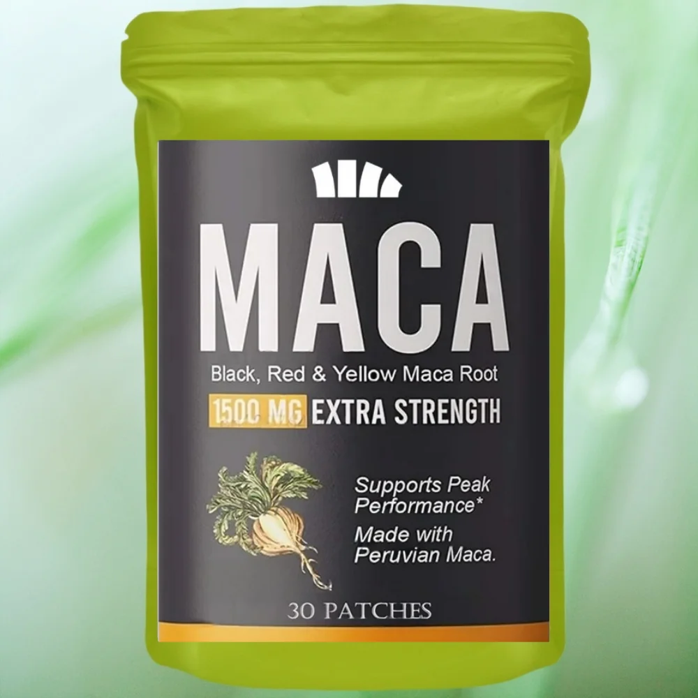 30 Patches Organic Maca Transdermal Patches for Men and Women - Supports Energy, Stamina & Endurance