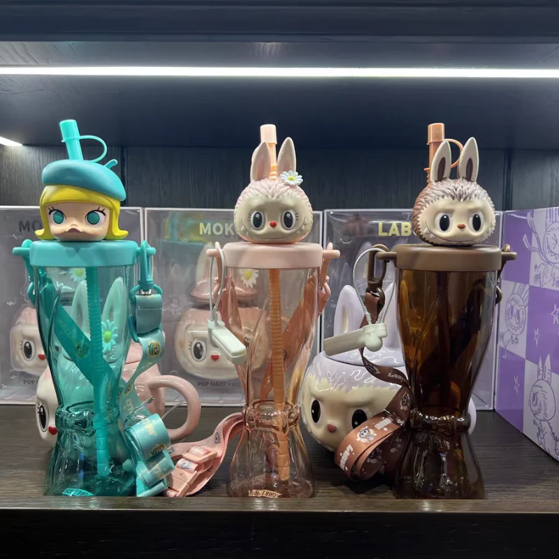 

Playground Limited Anime Peripheral 420ml Labubu Molly Mokoko Series Cold Water Cup Swimming Circle Cup Birthday Gifts Xmas Gift