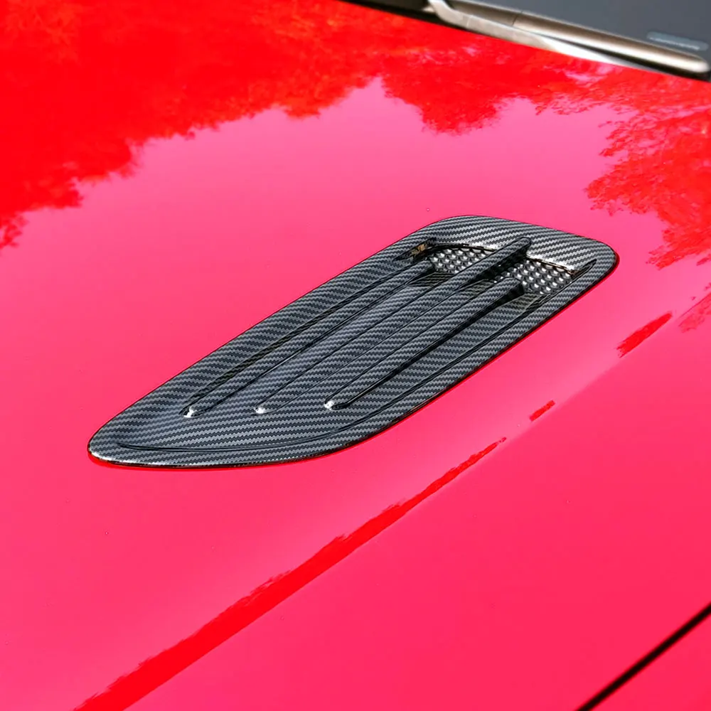 Cubierta Decorativa para Capó Stinger, Rejilla de Ventilación, Moldura de Carbono, Protector Antiarañazos, Piezas de Tuning para Automóviles, Accesorios para Automóviles 2017-2020