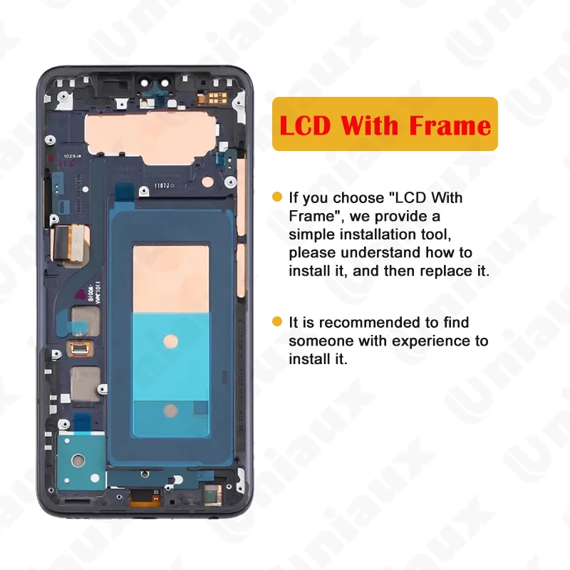 Imagem -02 - Original Amoled para lg V40 Thinq Lcd V405 V405ua Display Lcd Touch Screen Digitador Substituição para lg V40 Tampa da Bateria 6.4