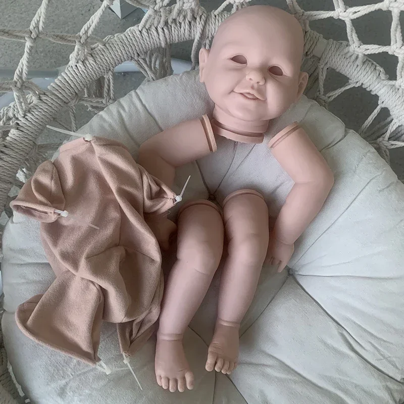 20inch Abigail Reborn Baby Doll Kit Realistic Baby Unfinished Fresh Color Doll Parts with Cloth Body and Eyes