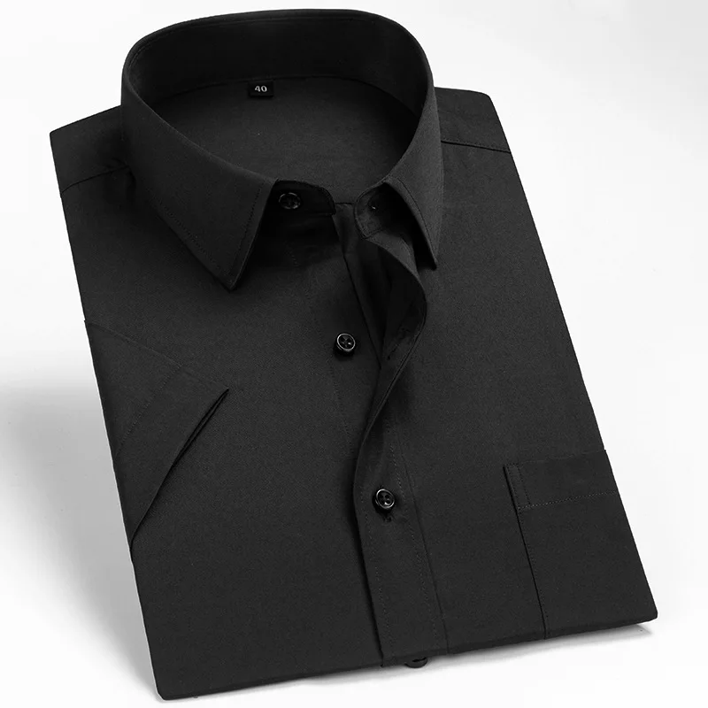 Men's Short-sleeved Business Professional Formal Wear Student Shirt Spot