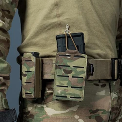 2PCS tactical single magazine Molle pistol9mm Mag Pouch M4 5.56magazine pistol open mouth rifle air gun shooting hunting Mag bag