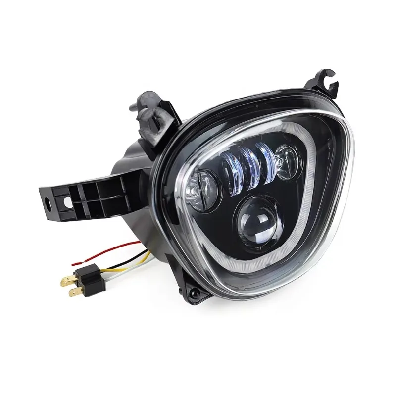 LED Headlight for M109R With Halo DRL High/Low Beam Fit for M109R M90 2006-2019