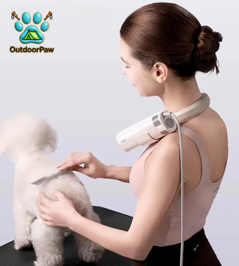 Pet Neck Hair Dryer Handheld Hair Dryer For Cats And Dogs High-speed Air Outlet For Home Use