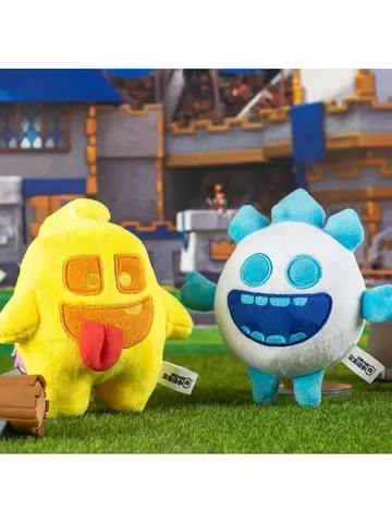 100% Original Supercell Plush Toy Clash Royale 10cm Heal Spirit and Ice Spirit Plush Toy Cute Game Character Collection Toy
